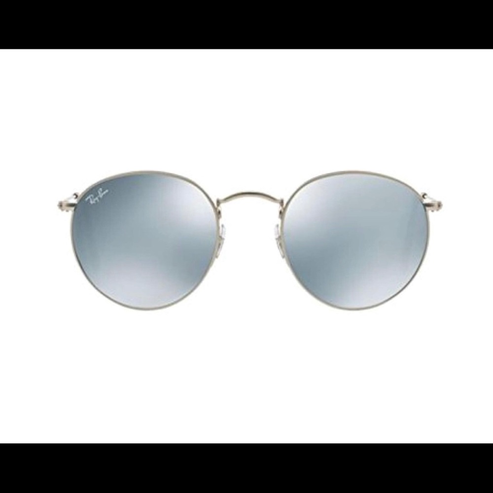 Used Round Ray-Ban Mirror Sunglasses w/ case
